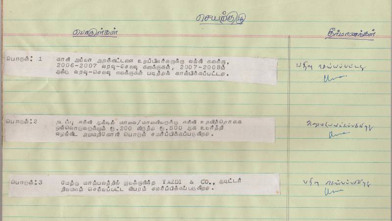 பொதுக்குழுவில் கலந்து கொண்டவர்களின் விபரம்