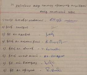 பொதுக்குழுவில் கலந்து கொண்டவர்களின் விபரம்