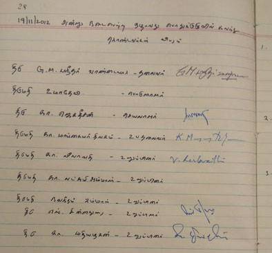 பொதுக்குழுவில் கலந்து கொண்டவர்களின் விபரம்