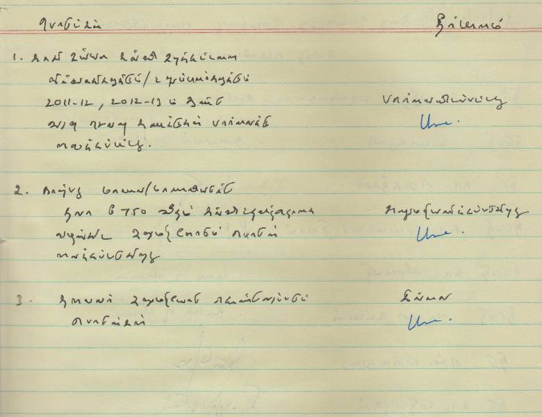 பொதுக்குழுவில் கலந்து கொண்டவர்களின் விபரம்