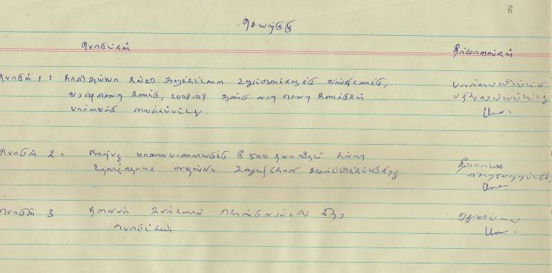 செயற்குழுவில் கலந்து கொண்டவர்களின் விபரம்
