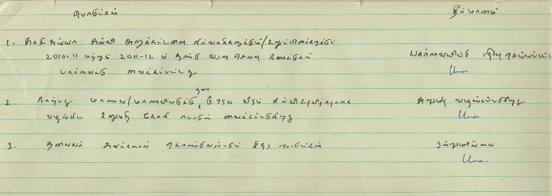 செயற்குழுவில் கலந்து கொண்டவர்களின் விபரம்